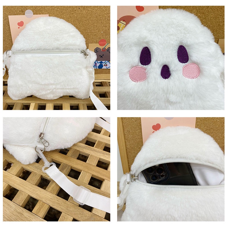 Mr.puffer Túi Đeo Chéo Vai Bằng Vải Bông Chống Ma Thời Trang Nhật Bản Dễ Thương Làm Quà halloween Dành Cho Bạn Nữ