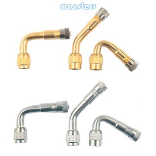 Mon 1 thanh nối dài van lốp xe hơi 45 90 bằng đồng thau