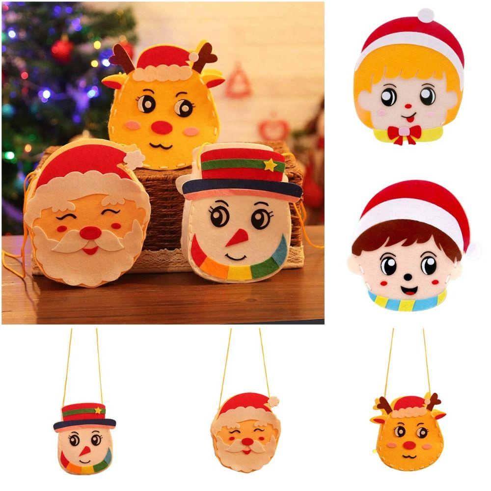 Túi Đựng Kẹo Hình Ông Già Noel Hoạt Hình Dễ Thương Cho Trẻ Em