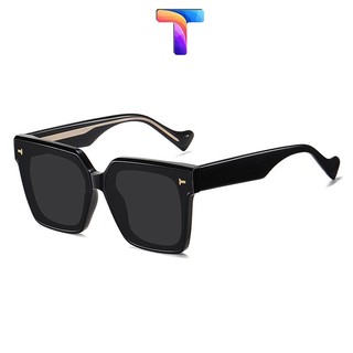 Kính râm mát phân cực Polarized vuông lớn nam nữ 9102