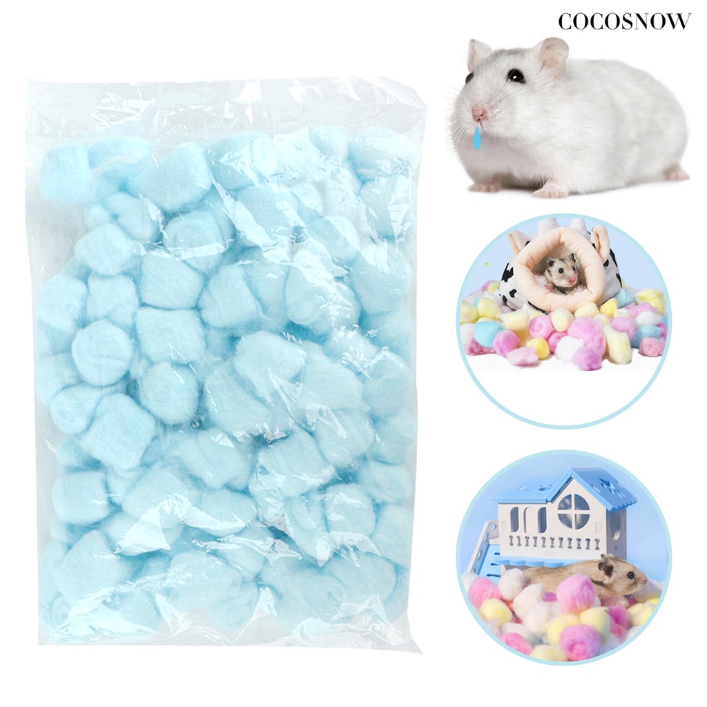 Set 100 Quả Bóng cotton mini Giữ Ấm Cho Chuột hamster