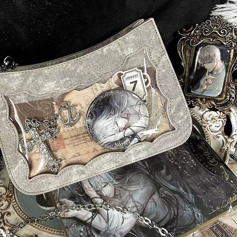 Túi Đeo Chéo Một Bên Vai Trong Suốt Phong Cách Nhật Bản Dễ Phối Đồ Hàng Ngày Giảm Đau Hàng Ngày Có Sẵn haobing boutiqu