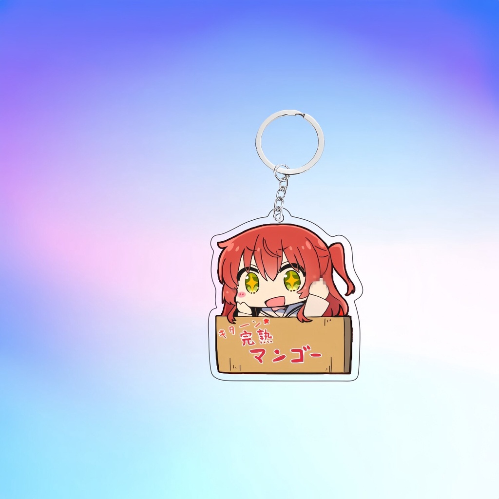 Móc khoá Hitori Gotoh Yamada Ryo Anime KeyChain BOCCHI THE ROCK Móc khoá Anime Manga in hình nhân vật 2 mặt rõ nét