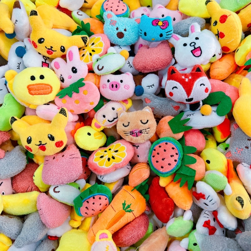 100 gấu bông mini 5cm, vật dụng handmade