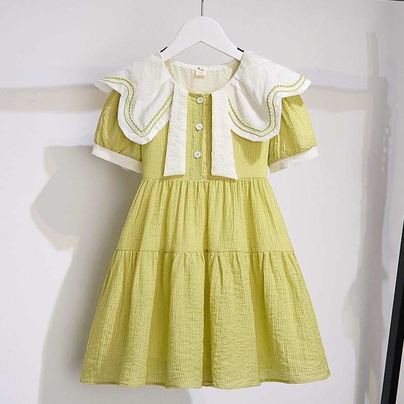 Girl Princess váy mùa hè nước ngoài trang phục nữ thời trang Hàn Quốc váy giản dị váy ngủ trẻ em