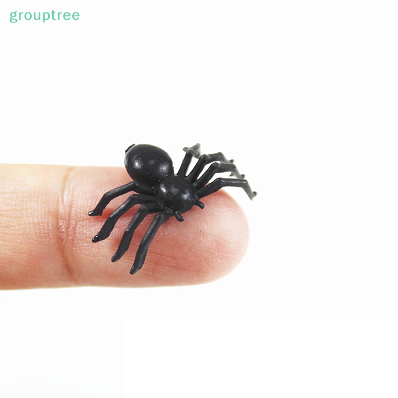 Set 50 Nhện Nhựa Đen Trang Trí halloween