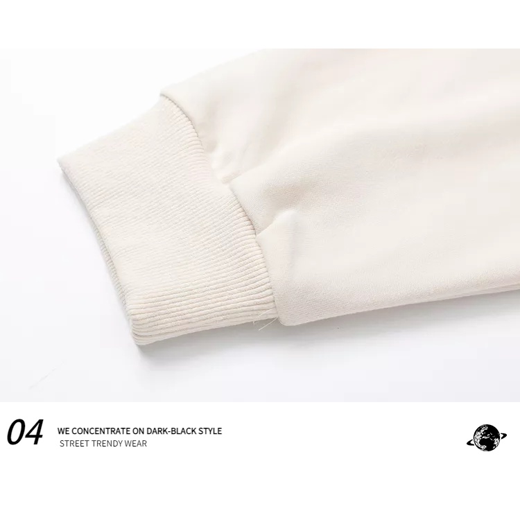 Áo hoodie Dáng Rộng Có Khóa Kéo Phong Cách Hàn Quốc Thời Trang unisex size m-8xl