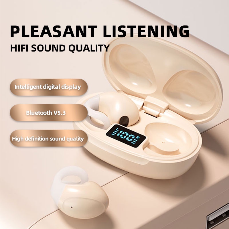 Tai Nghe Nhét Tai bluetooth Không Dây tzuzl g85 tws Có Kẹp Gắn Tai Kèm mic Phong Cách Thể Thao Ốp