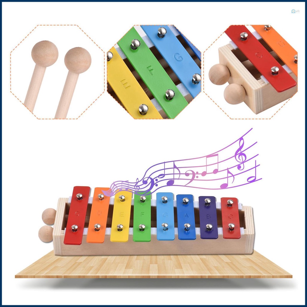 Đàn Phiến Gỗ 8 Phím Cho Bé