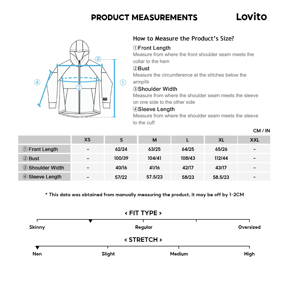 Lovito Áo khoác blazer có nút trơn thông thường dành cho nữ LNA29428