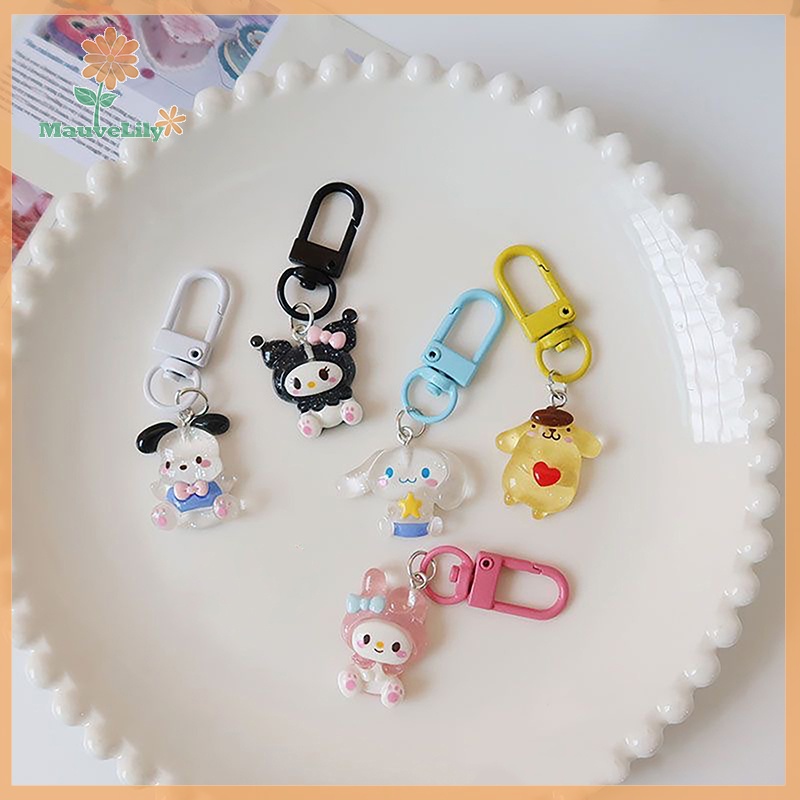 Lily sanrio Móc Chìa Khóa Xe Hơi Họa Tiết Hoạt Hình my melody Dễ Thương