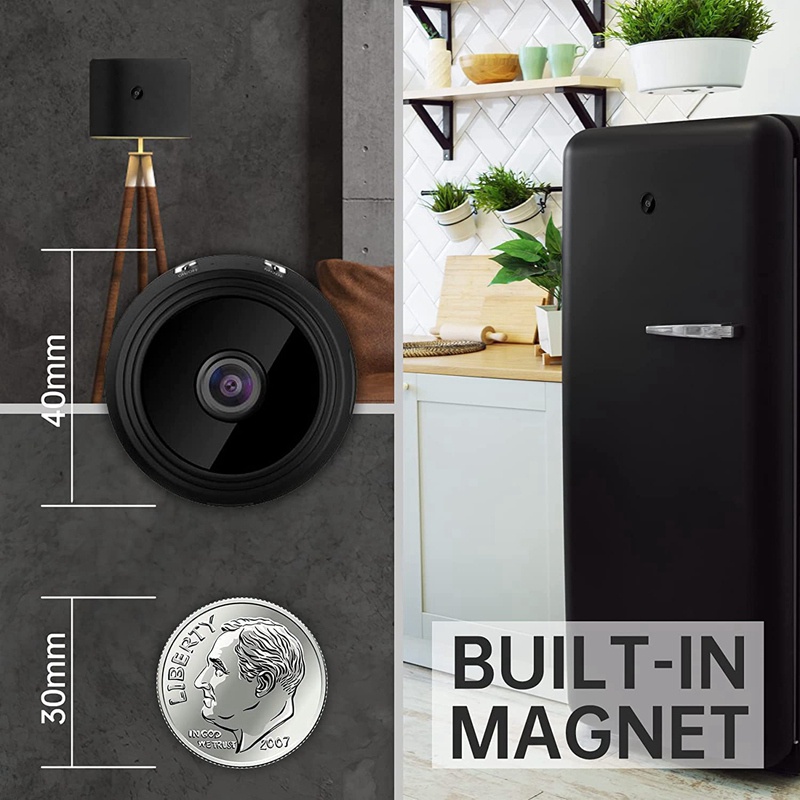 Camera An Ninh mini 1080p Kết Nối wifi Có Tầm Nhìn Ban Đêm