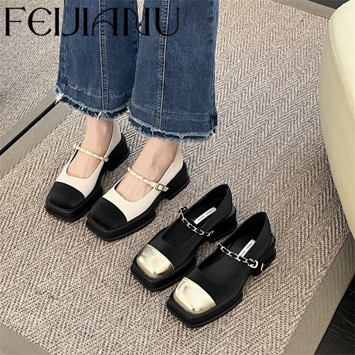 FEIJIANU  Dép nữ giày búp bê nữ Hở Ngón Đế Dày Thời thượng Thể thao và thời trang Thể thao Cá tính FDL2300MPG 41Z231012