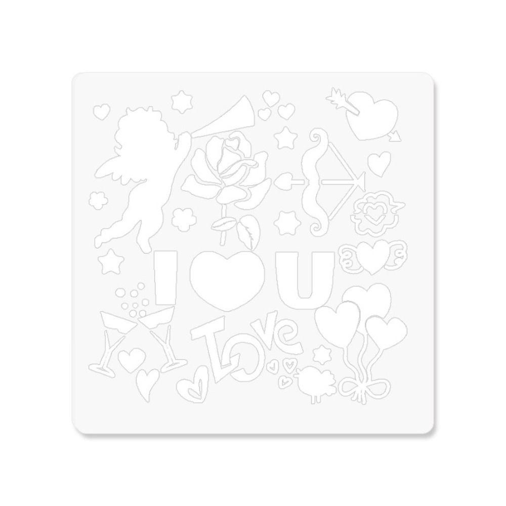 Avalentine set 5 Khuôn Vẽ Tranh Sơn Dầu diy Hình Thú Cưng Nhiều Lớp Trang Trí Sổ Lưu Niệm