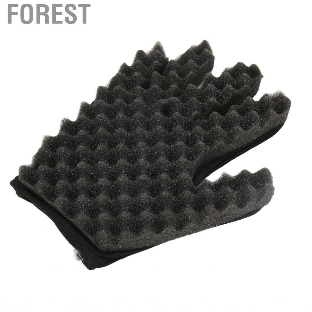 Forest Curling Sponge Glove Afro Coil Flexible Hair Twist For Barber Salon HPT