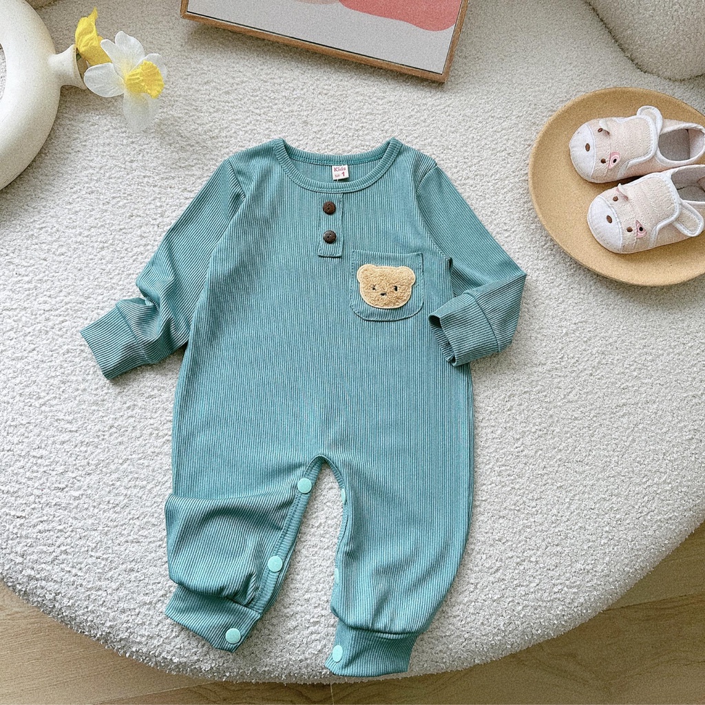 Quần áo trẻ em bộ body dài tay bodysuit áo liền quần bộ đồ liền thân Babyshop88 cho bé trai bé gái M18.9.23-3