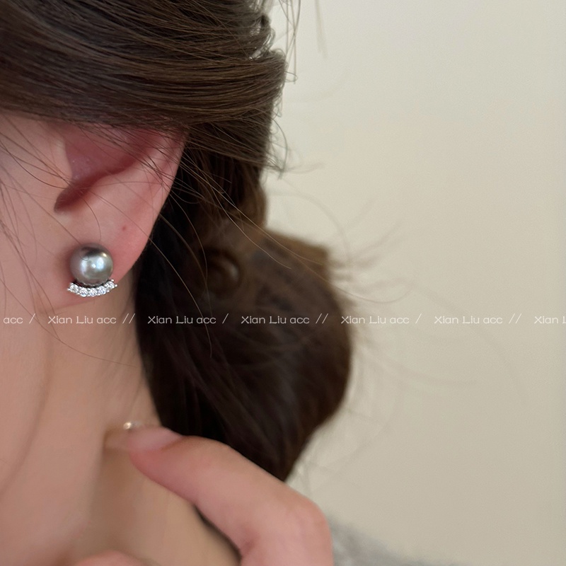 Bông Tai Đính Ngọc Trai Sang Trọng Cho Nữ