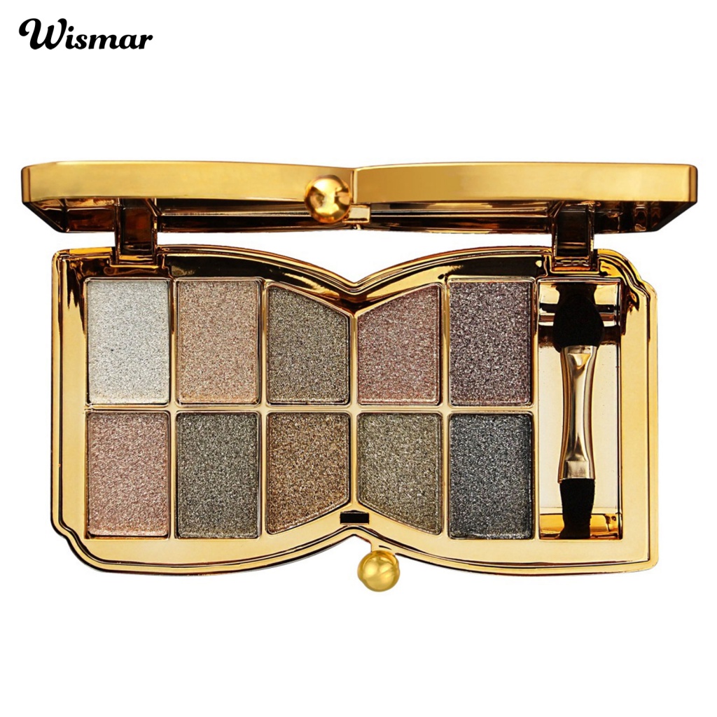 Winmar Bảng Phấn Mắt 10 Màu Lì Và Ánh Nhũ Kết Hợp Trang Điểm Kháng Nước Và Lâu Trôi