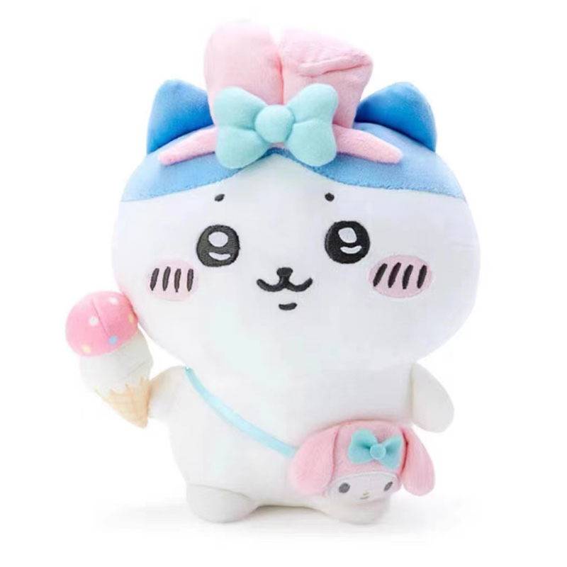 Yyds sanrio x chiikawa Móc Khóa Búp Bê Nhồi Bông kuromi melody cinnamoroll Nhồi Bông Làm Quà Tặng Cho Bé Gái