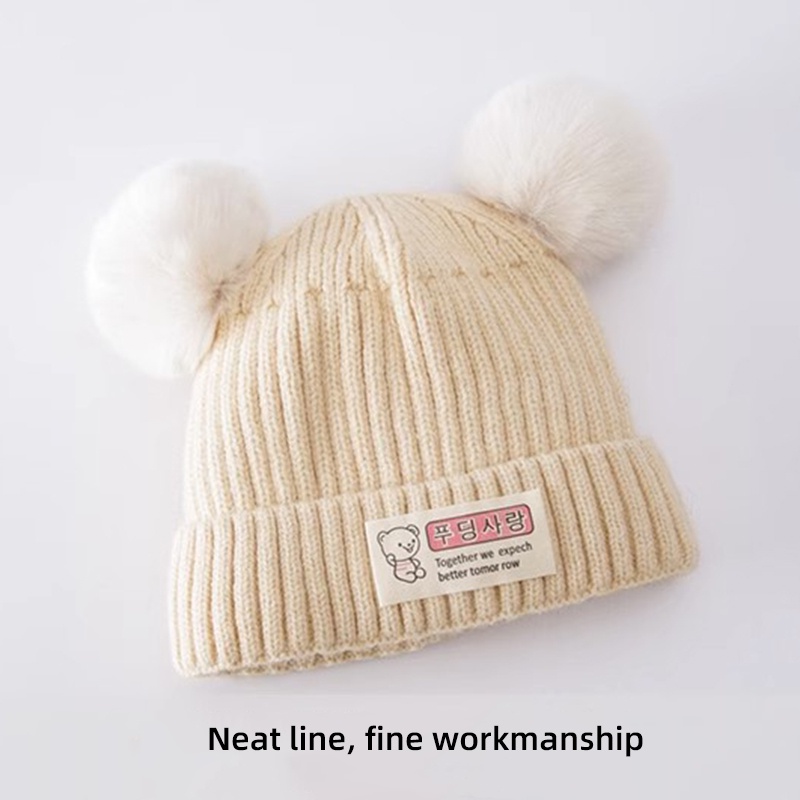 Mũ beanie Trùm Đầu Màu Trơn Dễ Thương Cho Trẻ Sơ Sinh