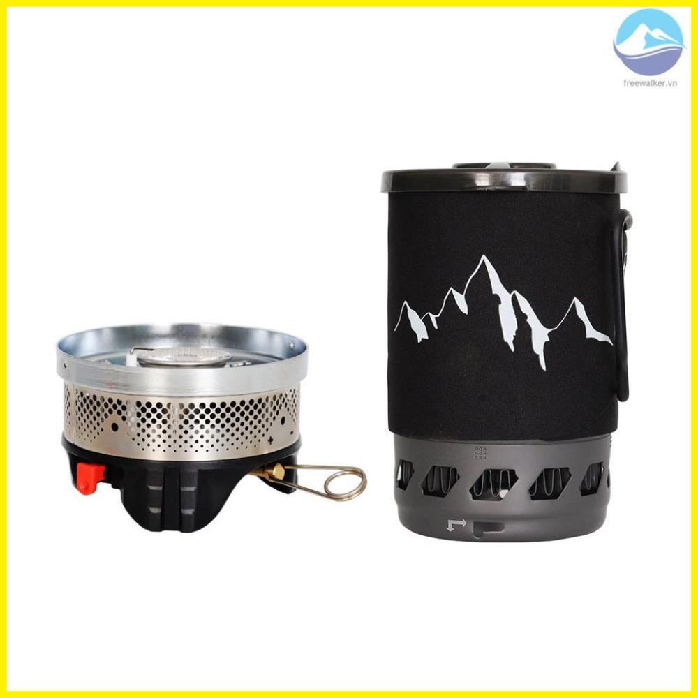 Convenient Outdoor Camping Cookware Set - Alumina Picnic Pot and Furnace for Easy Cooking on the Move