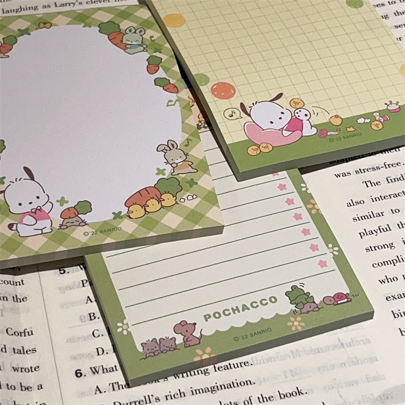 Set 3 Tấm Giấy Ghi Chú Họa Tiết kuromi sanrio Dễ Thương