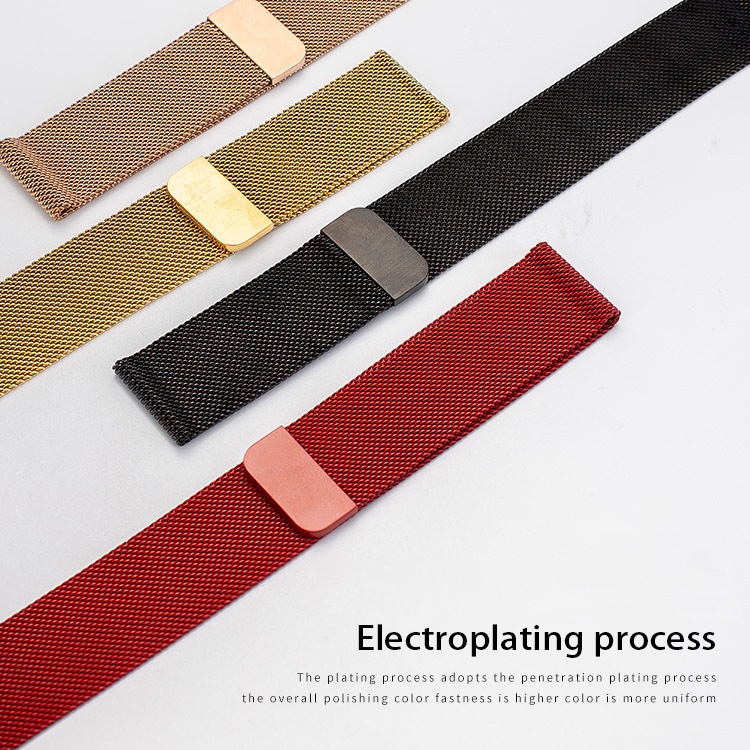 Dây đeo đồng hồ Milan cho đồng hồ thông minh Dây Đeo Màu Trơn Cho  iwatch 7/SE/6/5/4/3/2 Kích Thước 38/42/45/49mm