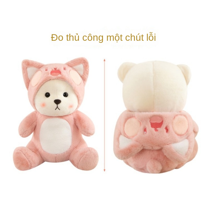 Thú Nhồi Bông Hình Gấu Hoạt Hình Xinh Xắn Sáng Tạo