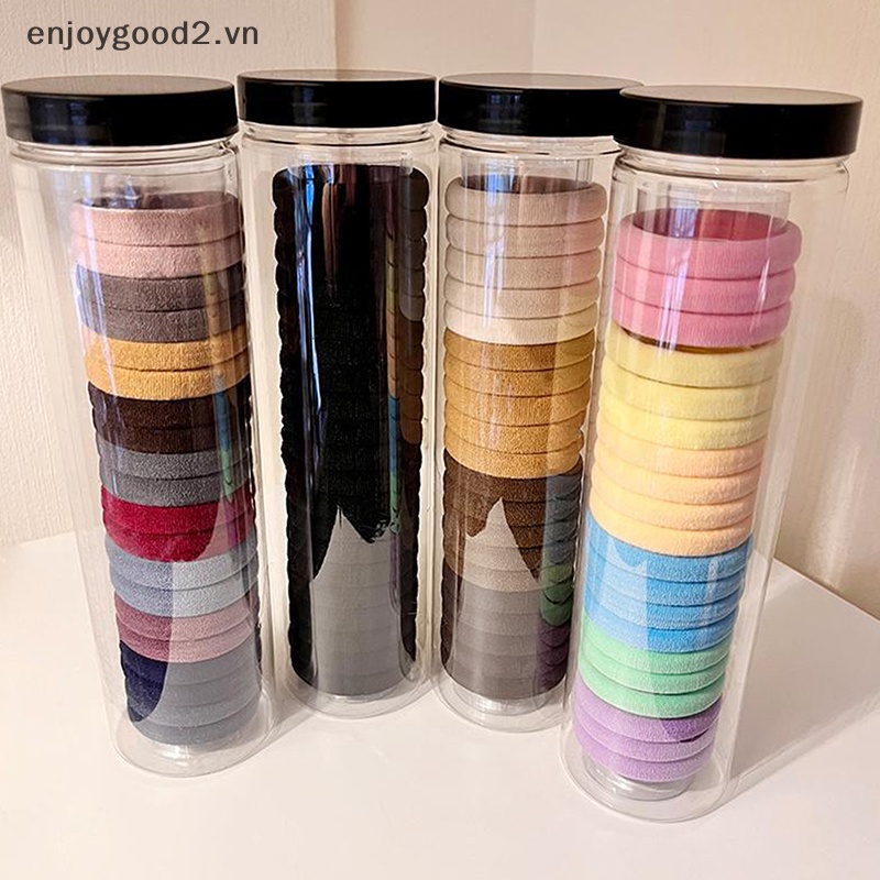 Set 20 Dây Buộc Tóc Cao Su Co Dãn In Họa Tiết Hoạt Hình Dễ Thương