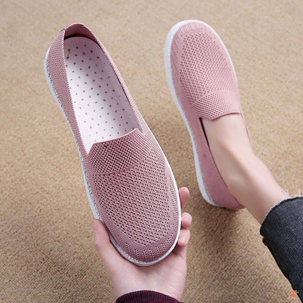 Giày Lười Đế Mềm Thoáng Khí Thời Trang Cho Nữ
