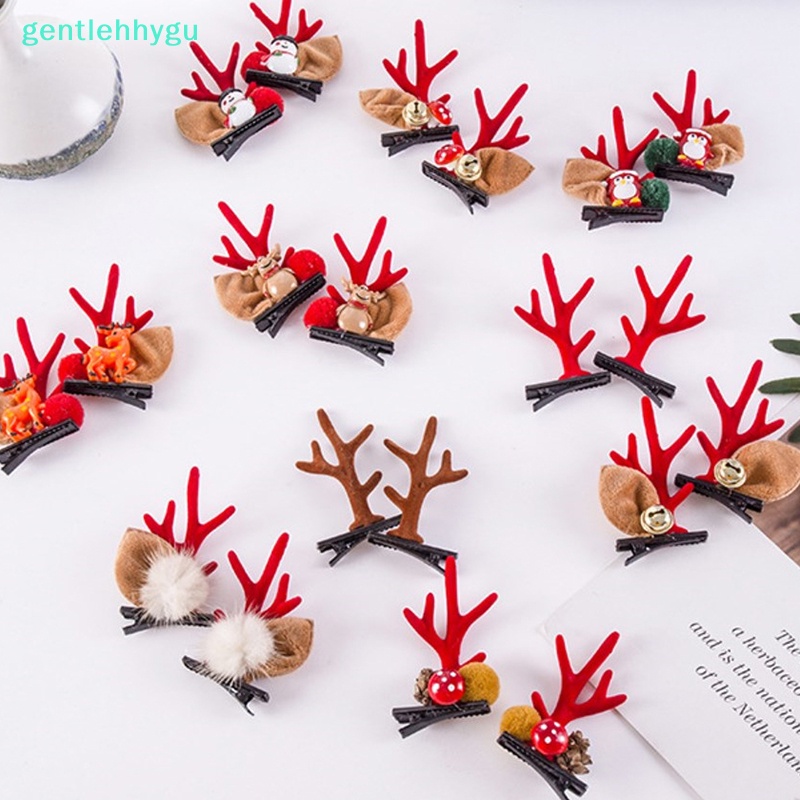 1 Cặp Kẹp Tóc Hình Nơ / Ông Già Noel / Tuần Lộc Giáng Sinh / Năm Mới Dễ Thương Cho Bé Gái vn