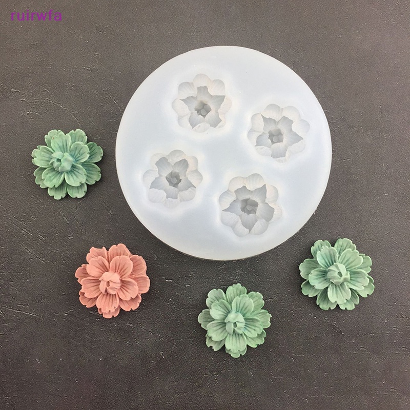 1 Khuôn Silicon Làm Bánh Kẹo diy Hình Hoa Anh Đào mini ruirwfa Mới
