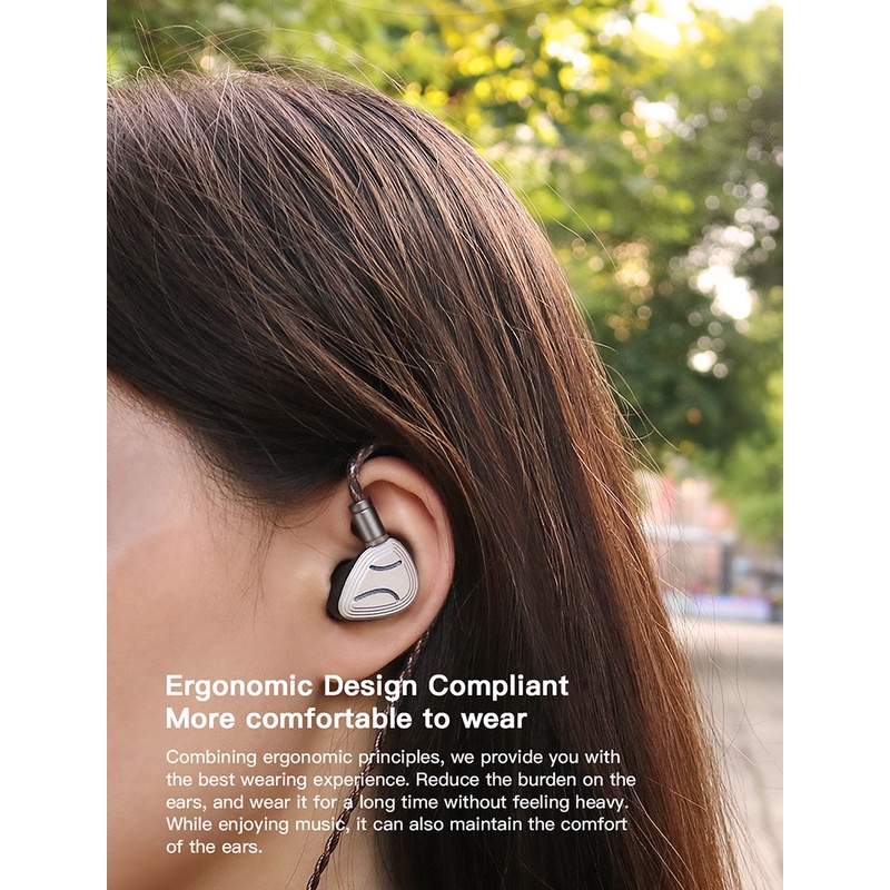 Tai Nghe Nhét Tai aoshida x letshuoer e20 hifi Có Dây 10mm Âm Thanh Sống Động + Màn Hình diaphragm