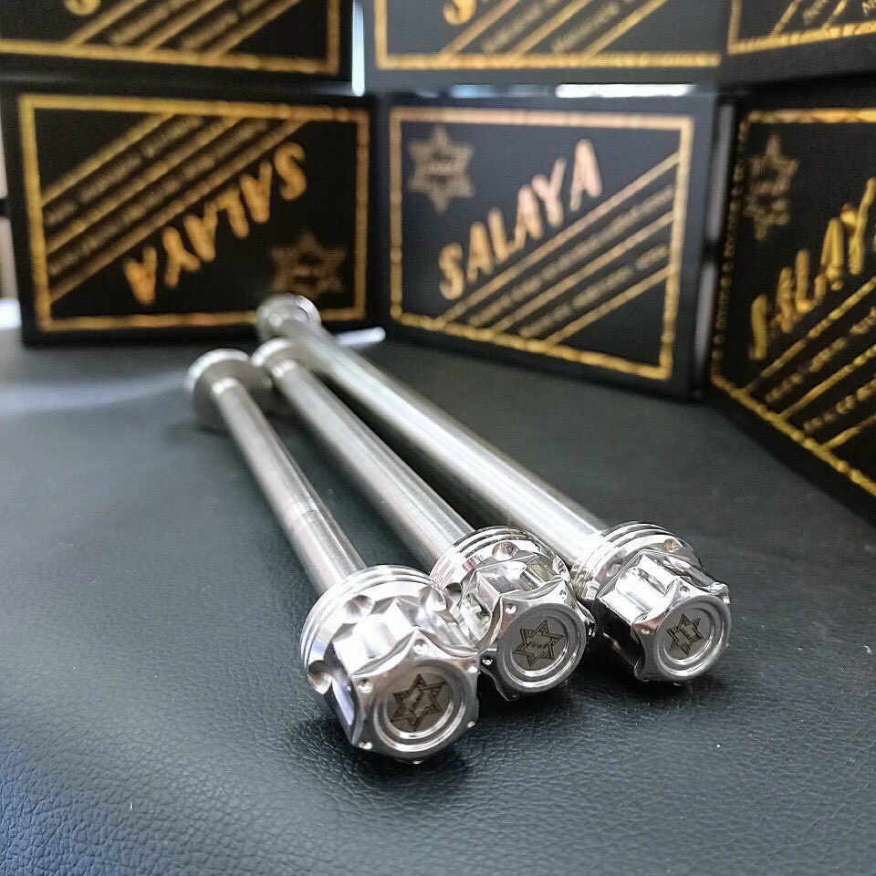 Cốt tán SALAYA chính hãng inox 304 bánh trước sau các dòng xe HONDA-YAMAHA các đời