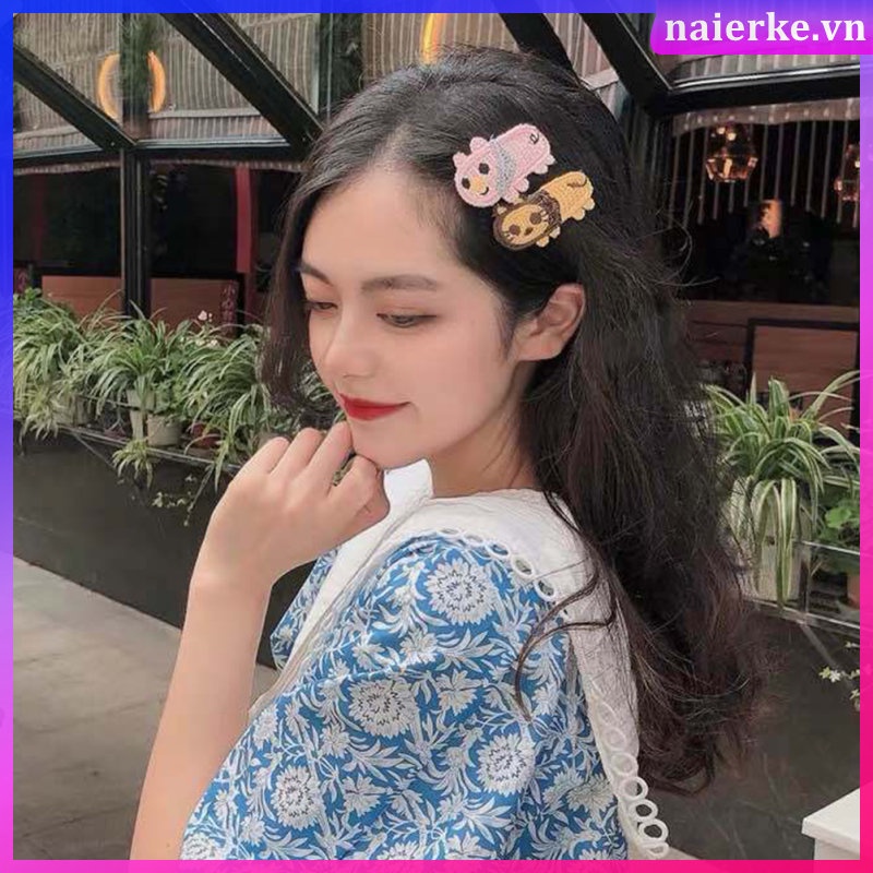 Set 3 Kẹp Tóc Hoạt Hình Dễ Thương Cho Bé Gái