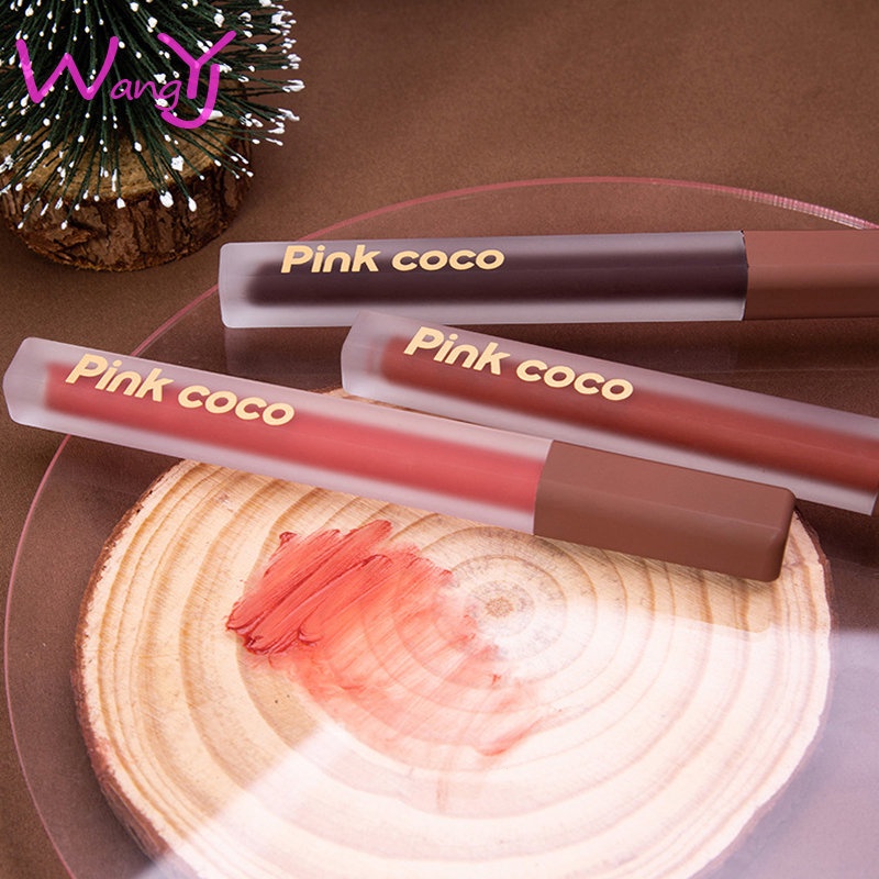 Pink coco Son Môi 6 Màu Sắc Tùy Chọn Chống Thấm Nước