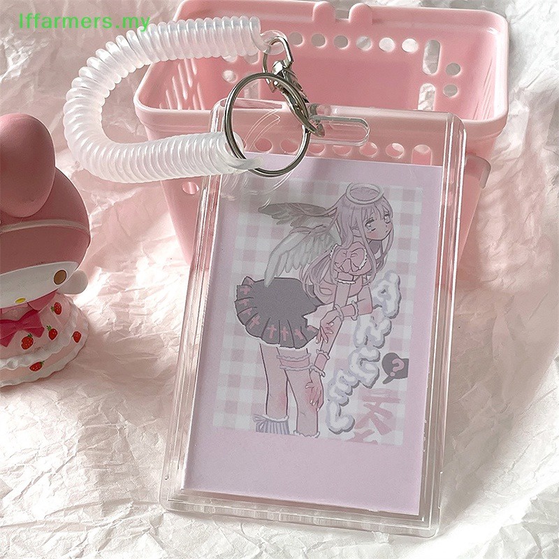 Ví Đựng Thẻ id / Thẻ Ngân Hàng Bằng acrylic Hình Gấu / Bướm Pha Lê Dễ Thương