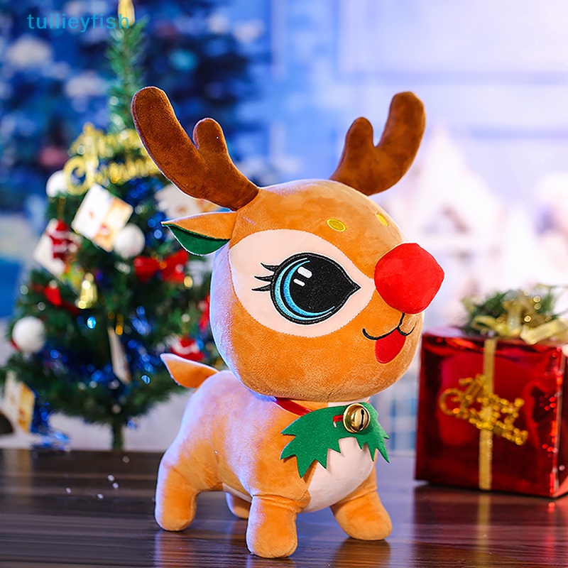 Búp Bê Nhồi Bông Mềm Hình Ông Già Noel Tuần Lộc Giáng Sinh Dễ Thương