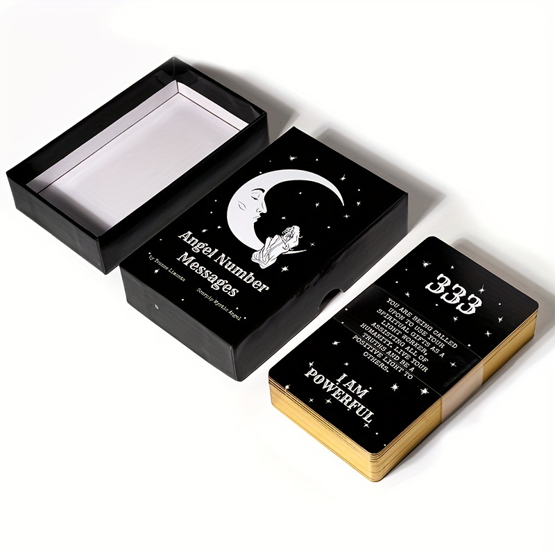 Bộ Thẻ Bài Trò Chơi Ghi Chú Hình Thiên Thần oracle Cạnh Mạ Vàng