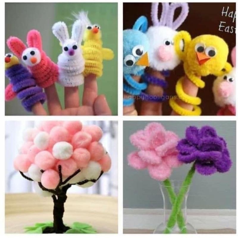 100 sợi Kẽm nhung, kẽm lông Sợi loại tốt làm hoa trang trí đồ chơi cho bé handmade chất lượng