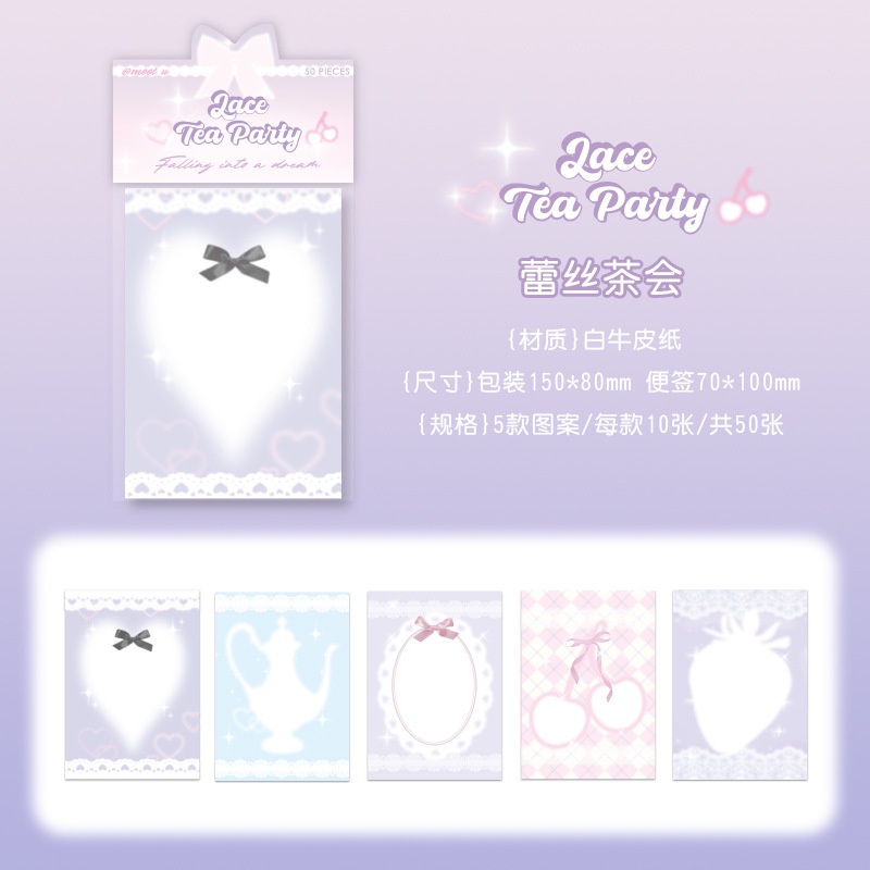 Giấy Ghi Chú 50 Tờ Mm4300 dreamland Rơi series notes Phong Cách Hàn Quốc Đơn Giản