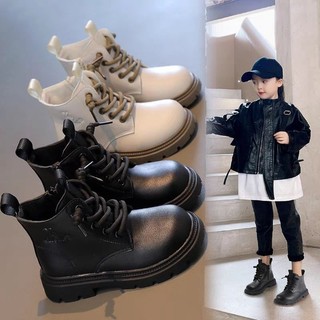 Bốt Bé Gái,Bốt Martin Cổ Ngắn Cho Bé Gái 3 Tuổi Đến 10 Tuổi, Giày Bốt Cho Bé Có Khóa Kéo, Boots Trẻ Em Gái  Phong Cách