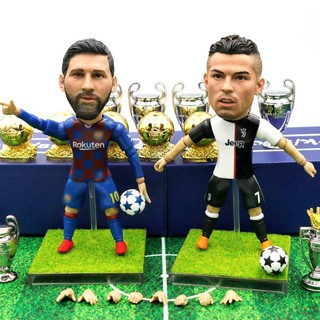Mô hình cầu thủ bóng đá messi cr7 neymar suarez beckham mbappe