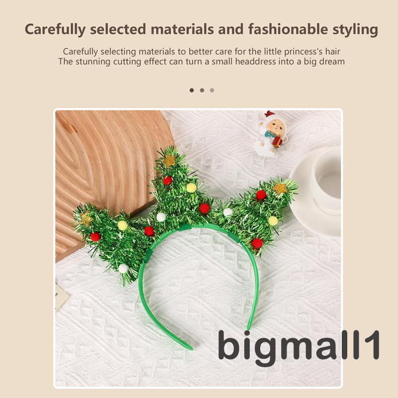 Băng Đô Cài Tóc Hình Cây Thông Noel Hoạt Hình Dễ Thương Cho Bé