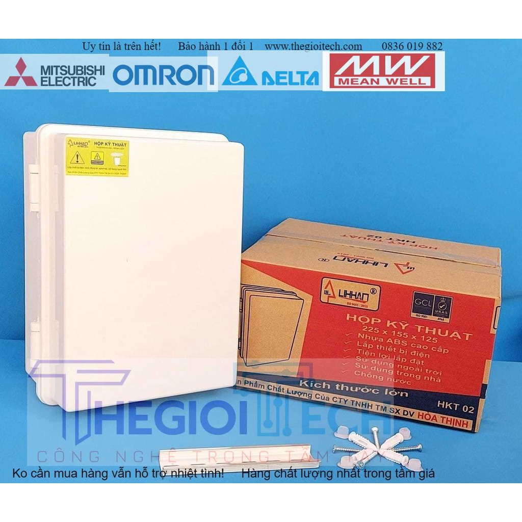 Tủ điện chống nước ABS Hộp kỹ thuật Lihhan HKT01 HKT02 HKT03 Hộp nhựa kín nước LIHHAN cao cấp