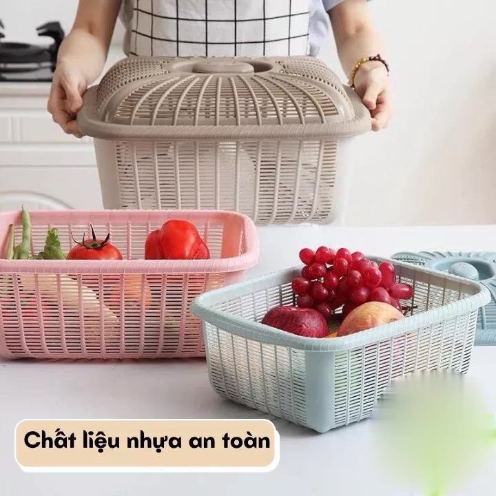 Rổ có nắp đựng đồ  đa năng Việt Nhật (MS:3270),