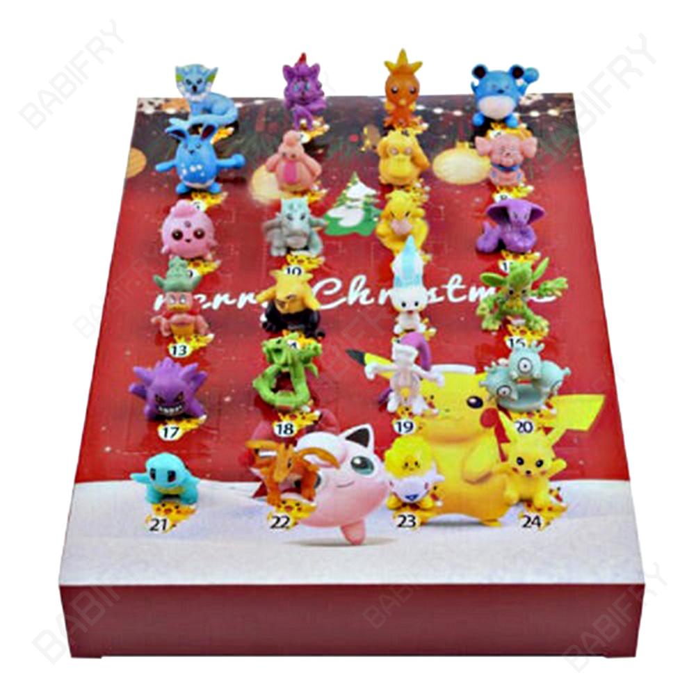 Lịch Để Bàn Đếm Ngược 24 Ngày Hình Hộp Bí Ẩn pokemon Giáng Sinh