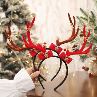 Cài tóc noel sừng hươu đón giáng sinh cho bạn gái, phụ kiện tóc đáng yêu cho nữ, bờm tóc sừng hươu