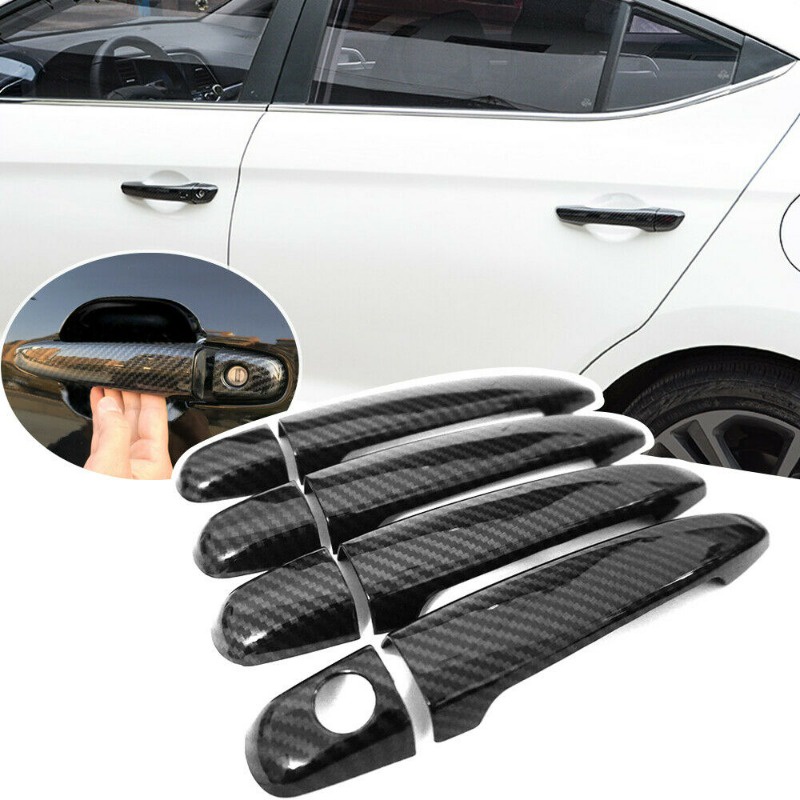 Lt 8 Cái / bộ Sợi Carbon Phong Cách Bên Ngoài Ô Tô Tay Nắm Cửa Bao Viền Bảo Vệ Cho Xe Toyota Camry X