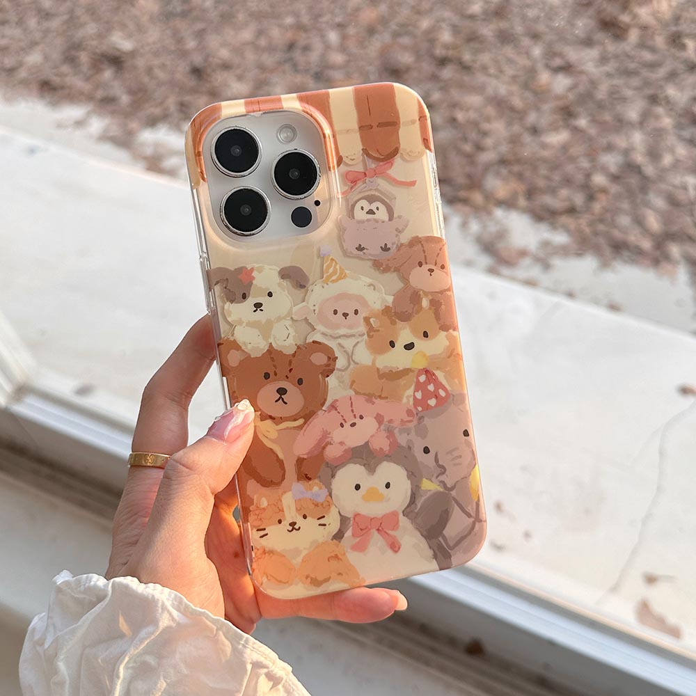 Ốp Điện Thoại Cứng Họa Tiết Động Vật Cho iphone 12 12pro 12promax 13 13pro 13promax 14 14pro 14promax 15 15pro 15promax